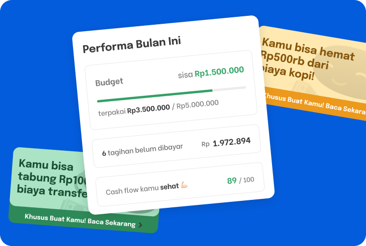 Financial app transaction tracking screen
