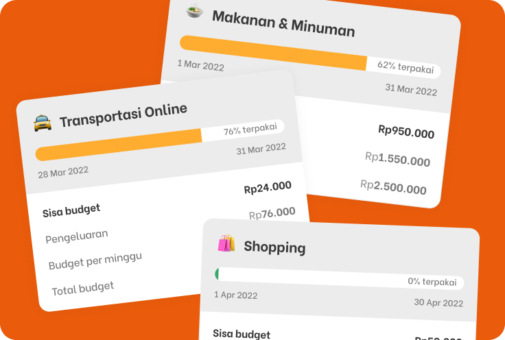 Budget statistics screen
