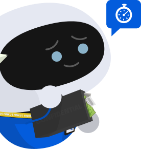 Illustration of a character holding an open briefcase with money inside.